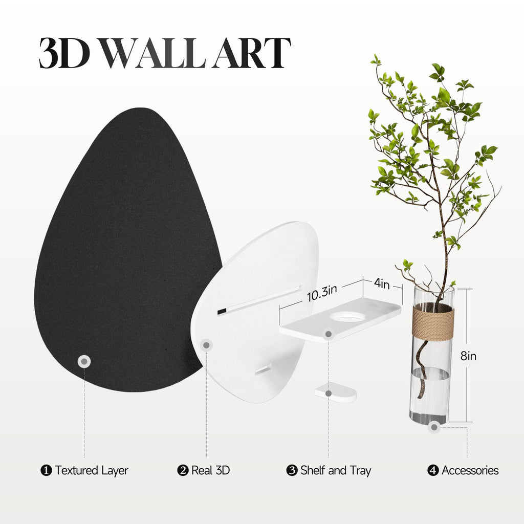 Framed 3D Textured Abstract Wall Art
