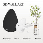 Framed 3D Textured Abstract Wall Art