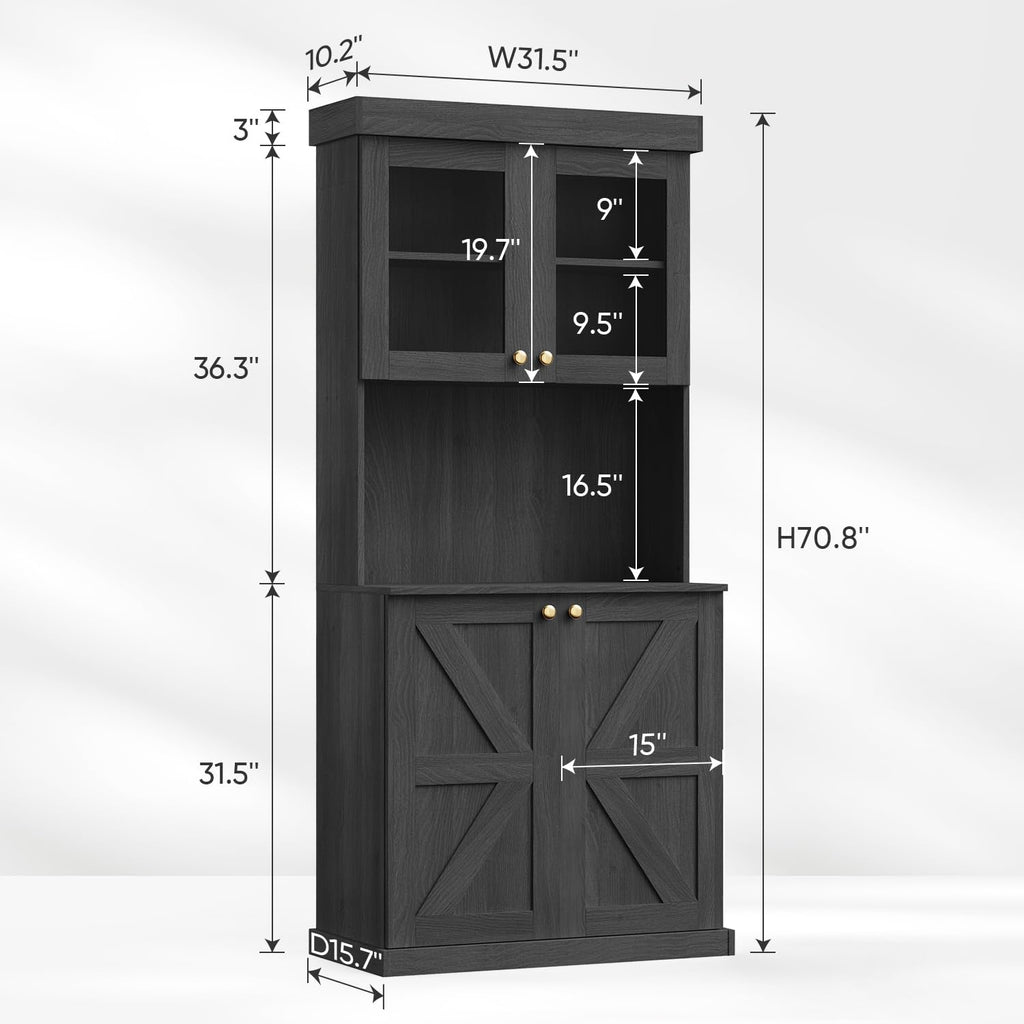 Vyre 71" Tall Modular Farmhouse Bookcases