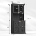 Vyre 71" Tall Modular Farmhouse Bookcases