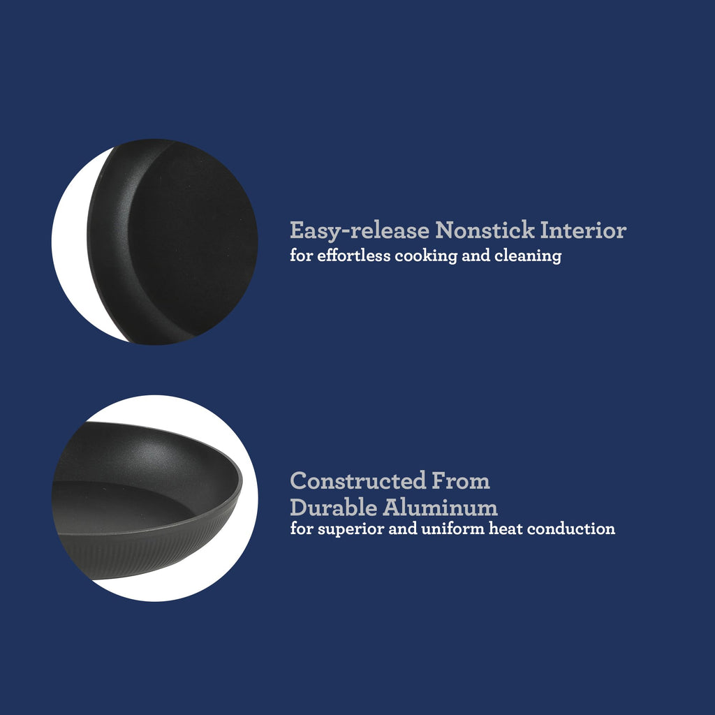 Aluminum Nonstick Ceramic Cookware Set, Induction Compatible