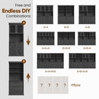 Vyre 71" Tall Modular Farmhouse Bookcases