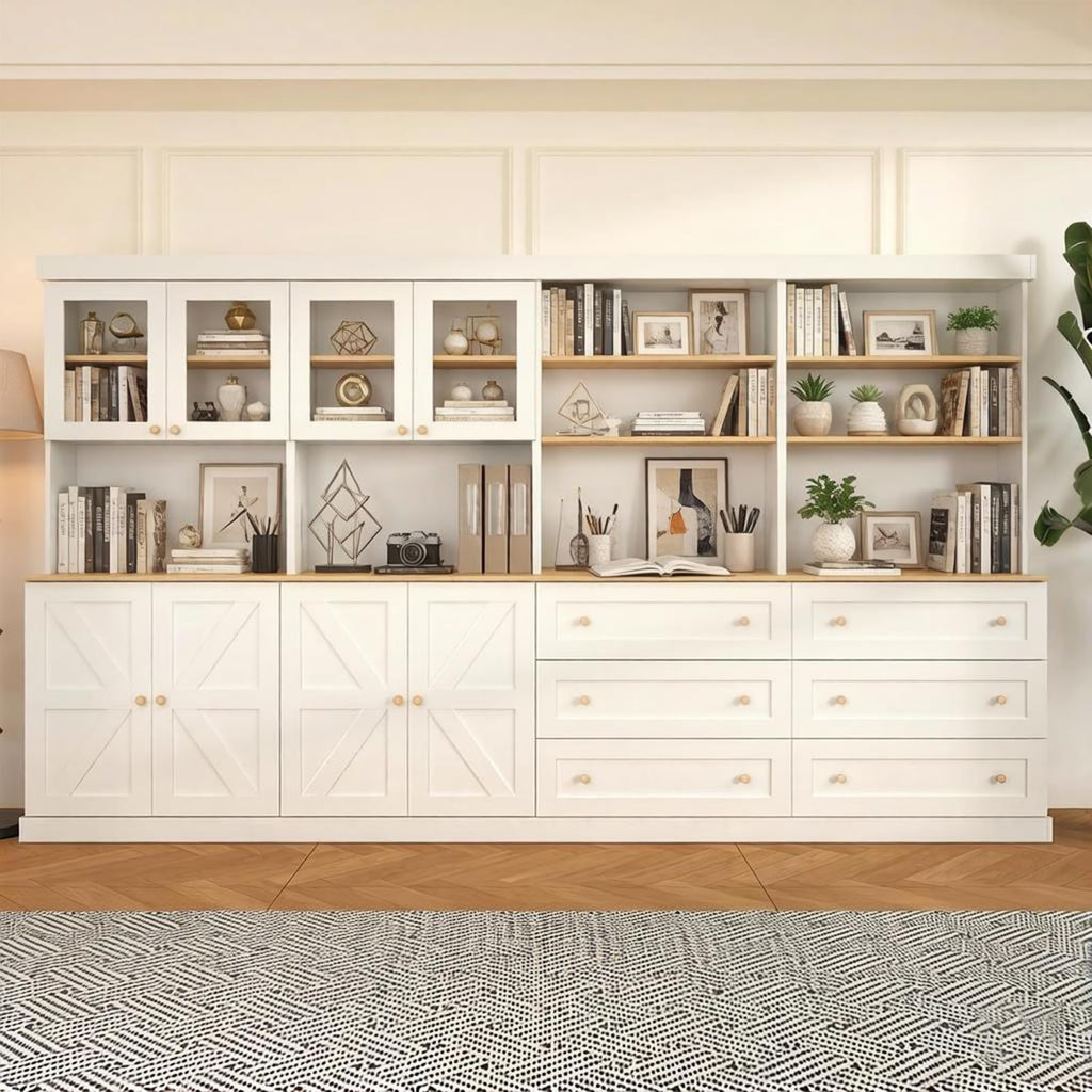 Vyre 71" Tall Modular Farmhouse Bookcases