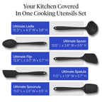 GIR: Get It Right Silicone Kitchen Utensil Set – 3-Piece, 5-Piece, 10-Piece