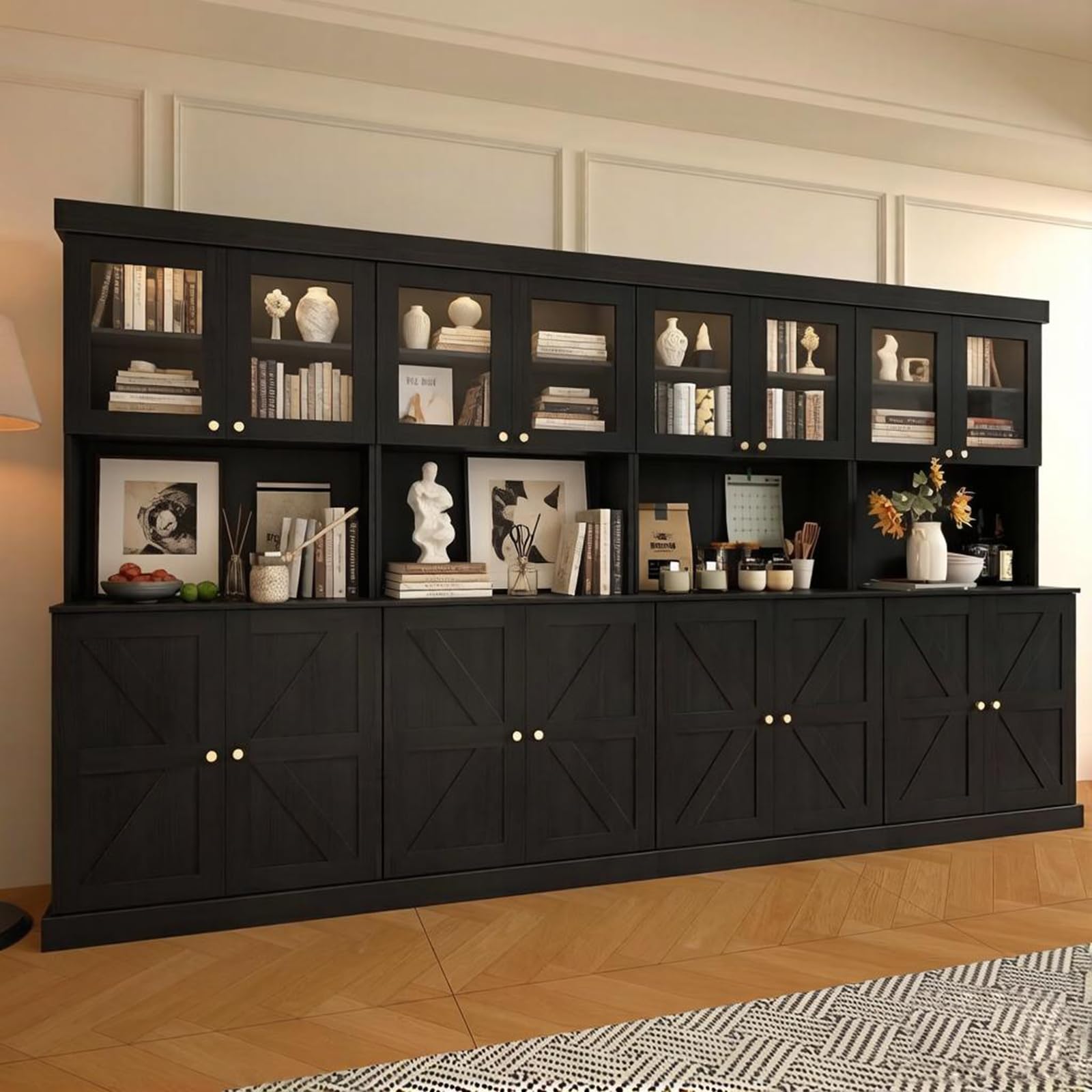 Vyre 71" Tall Modular Farmhouse Bookcases