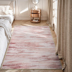 Machine Washable Abstract Area Rug, Non-Slip