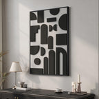 Framed 3D Textured Abstract Wall Art