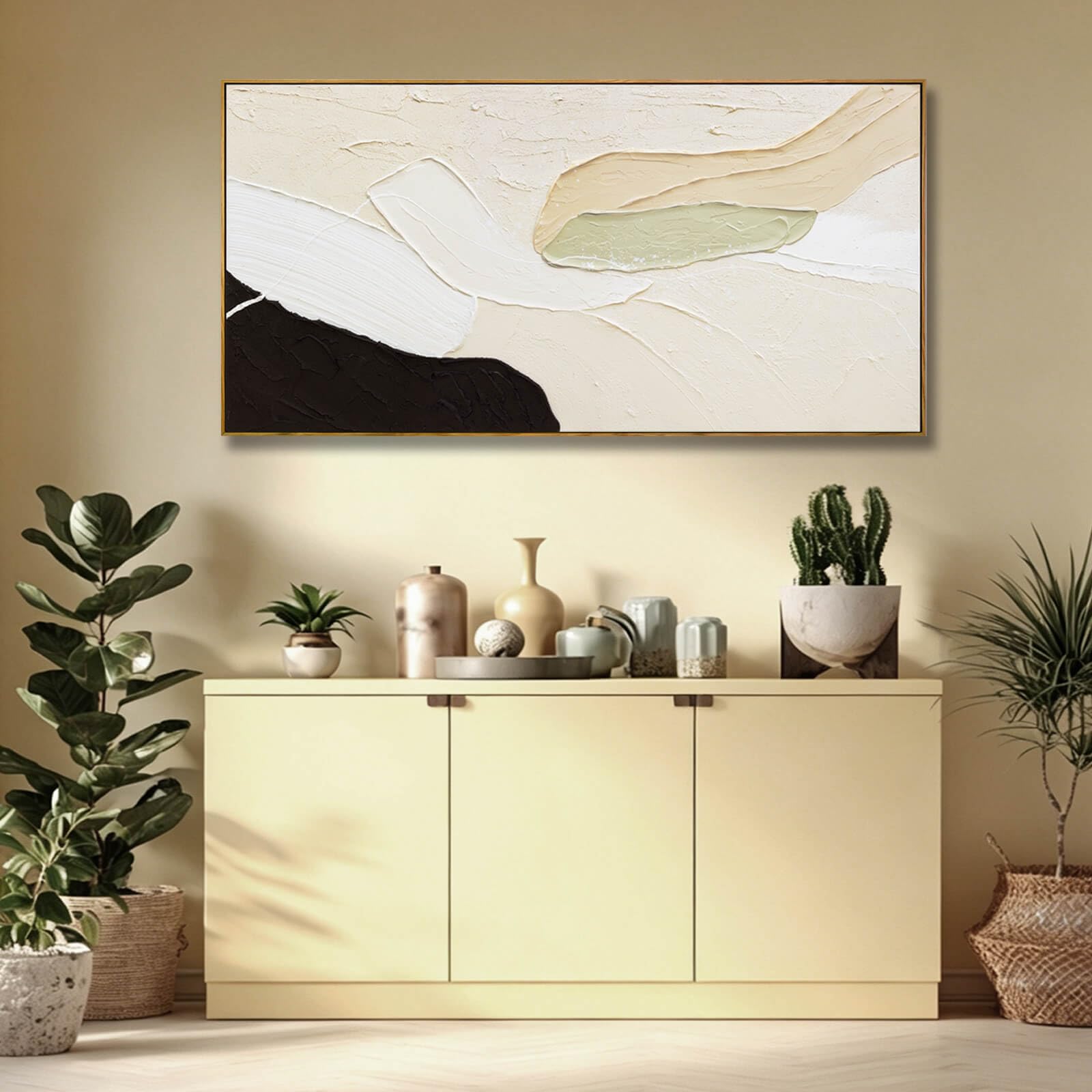 Abstract Fish Canvas Wall Art, Ocean-Themed Decor