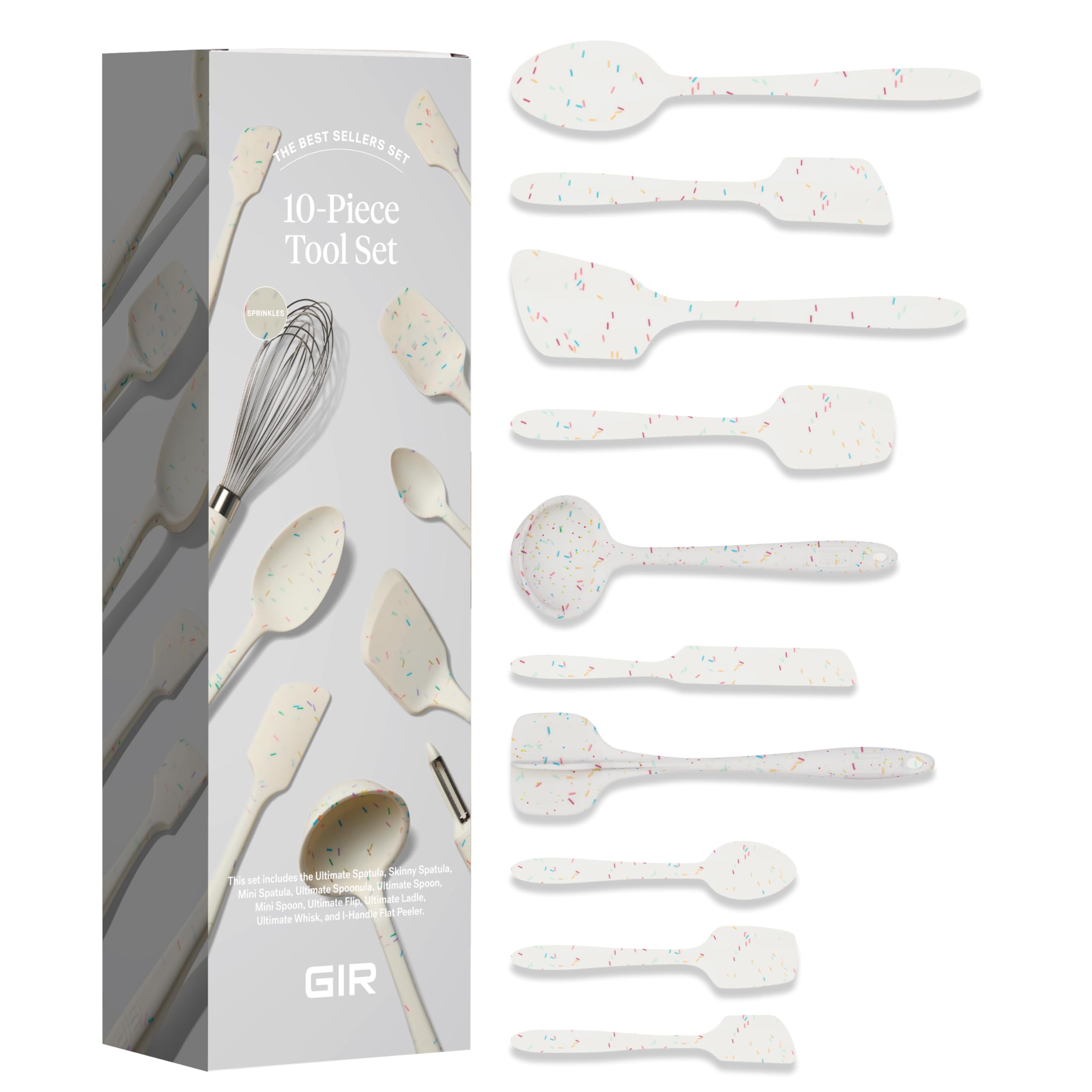GIR: Get It Right Silicone Kitchen Utensil Set – 3-Piece, 5-Piece, 10-Piece