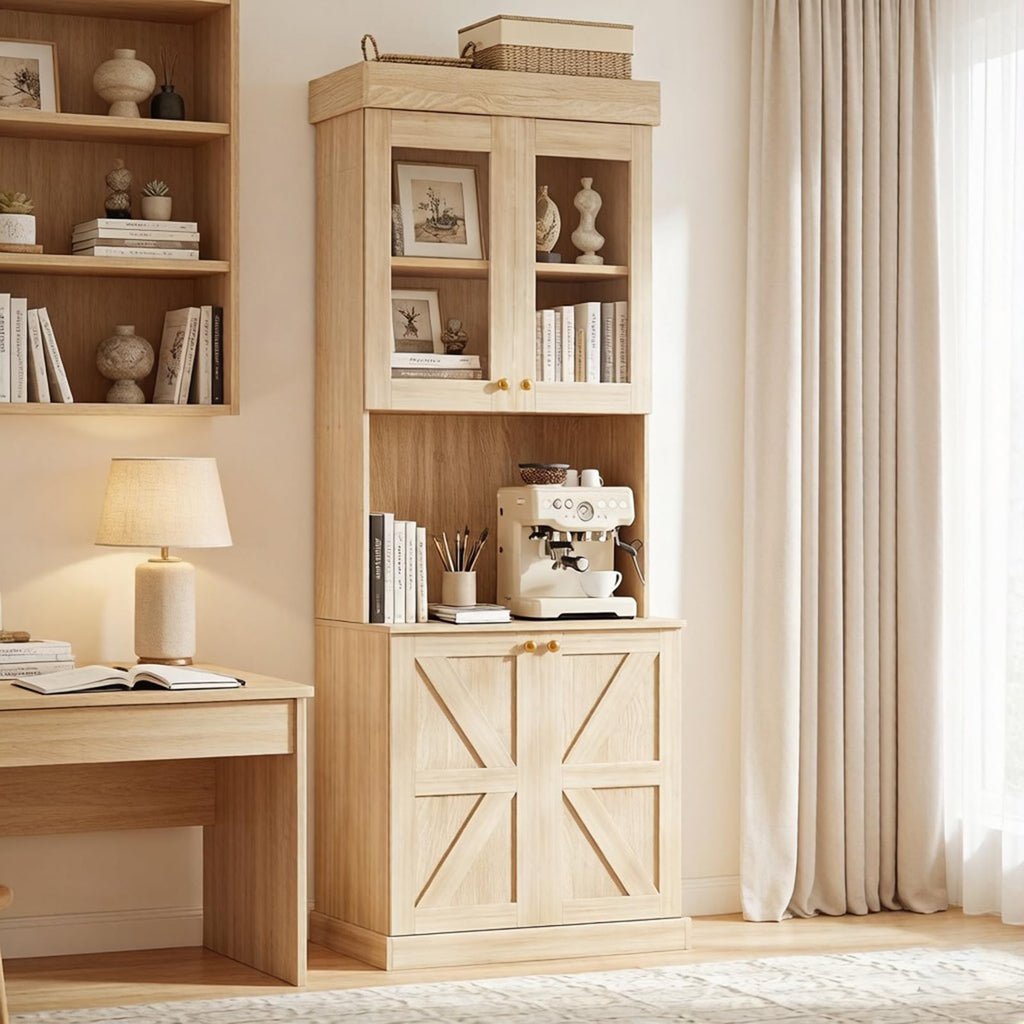 Vyre 71" Tall Modular Farmhouse Bookcases