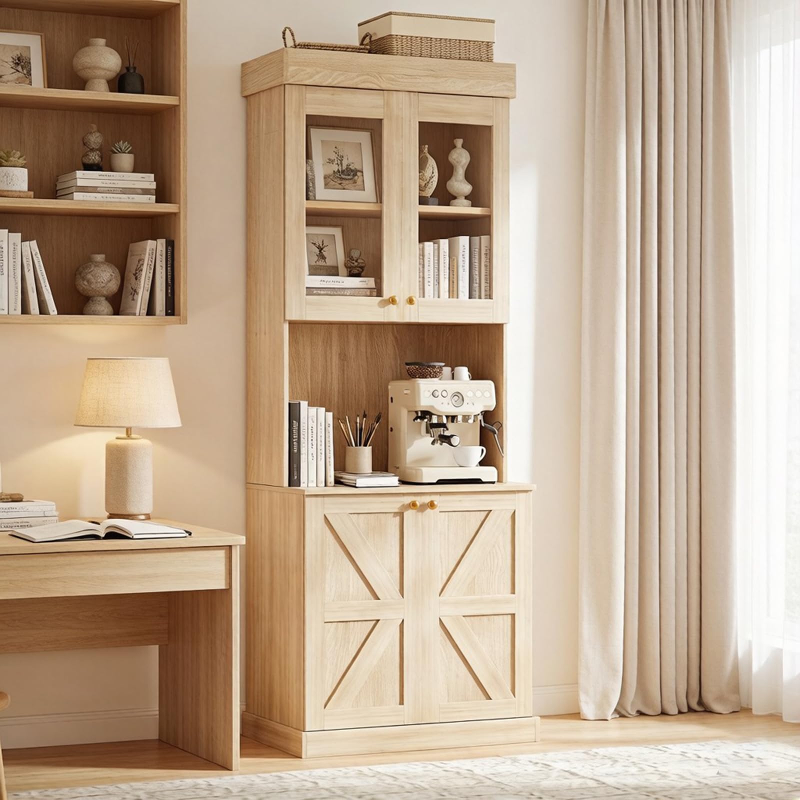 Vyre 71" Tall Modular Farmhouse Bookcases