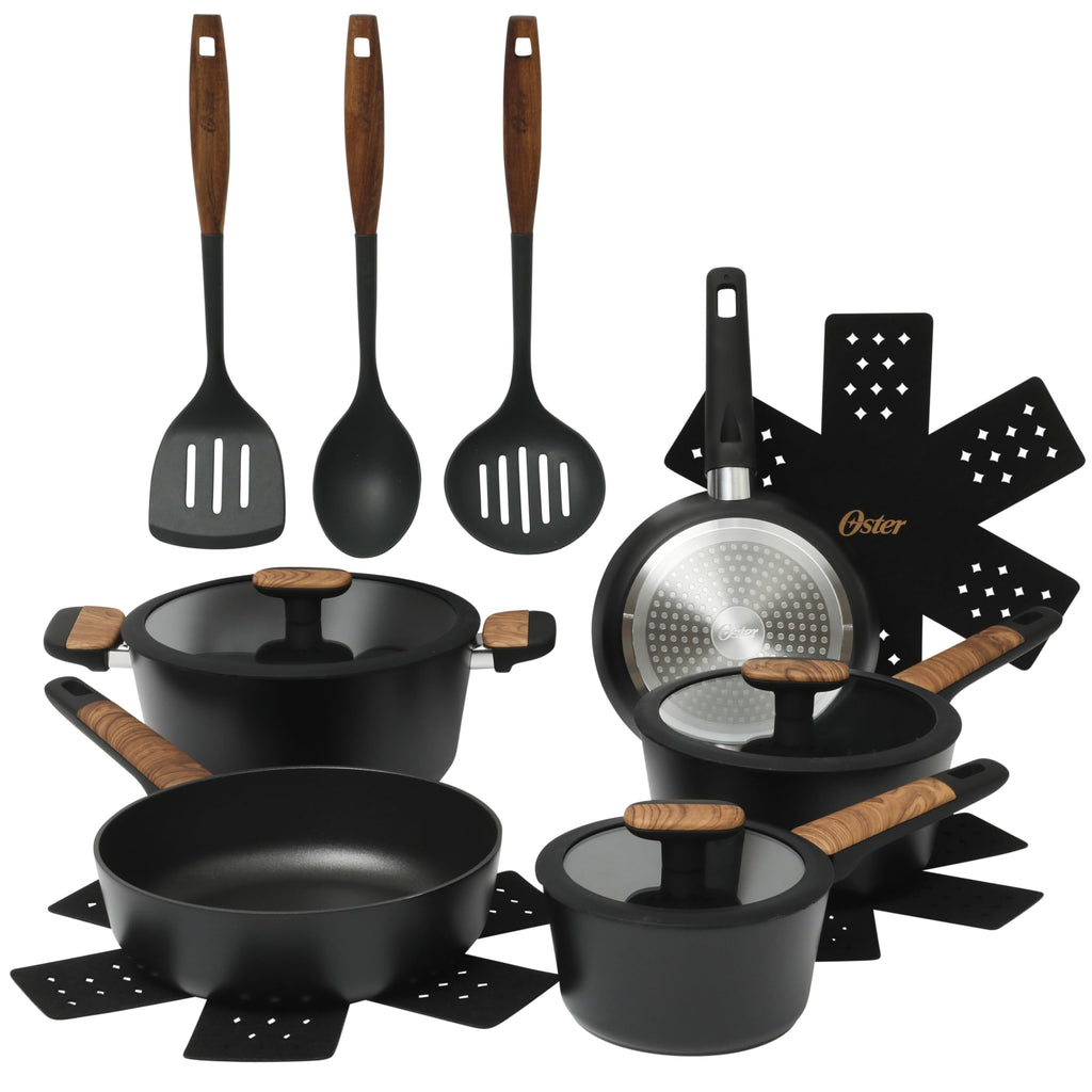 Aluminum Nonstick Ceramic Cookware Set, Induction Compatible