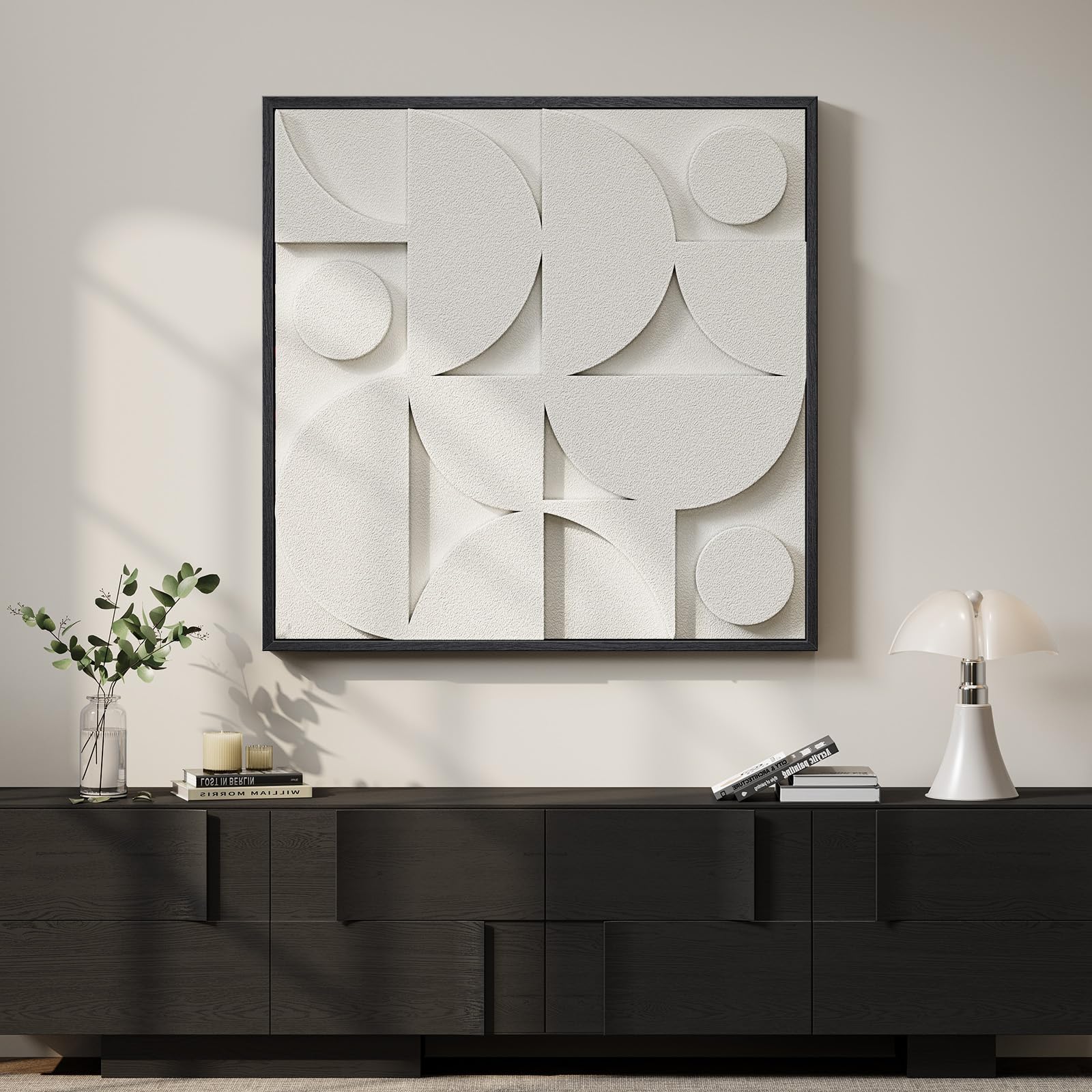 Framed 3D Textured Abstract Wall Art