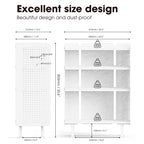 4-Tier Open Bookshelf with Pegboard and Adjustable Shelves