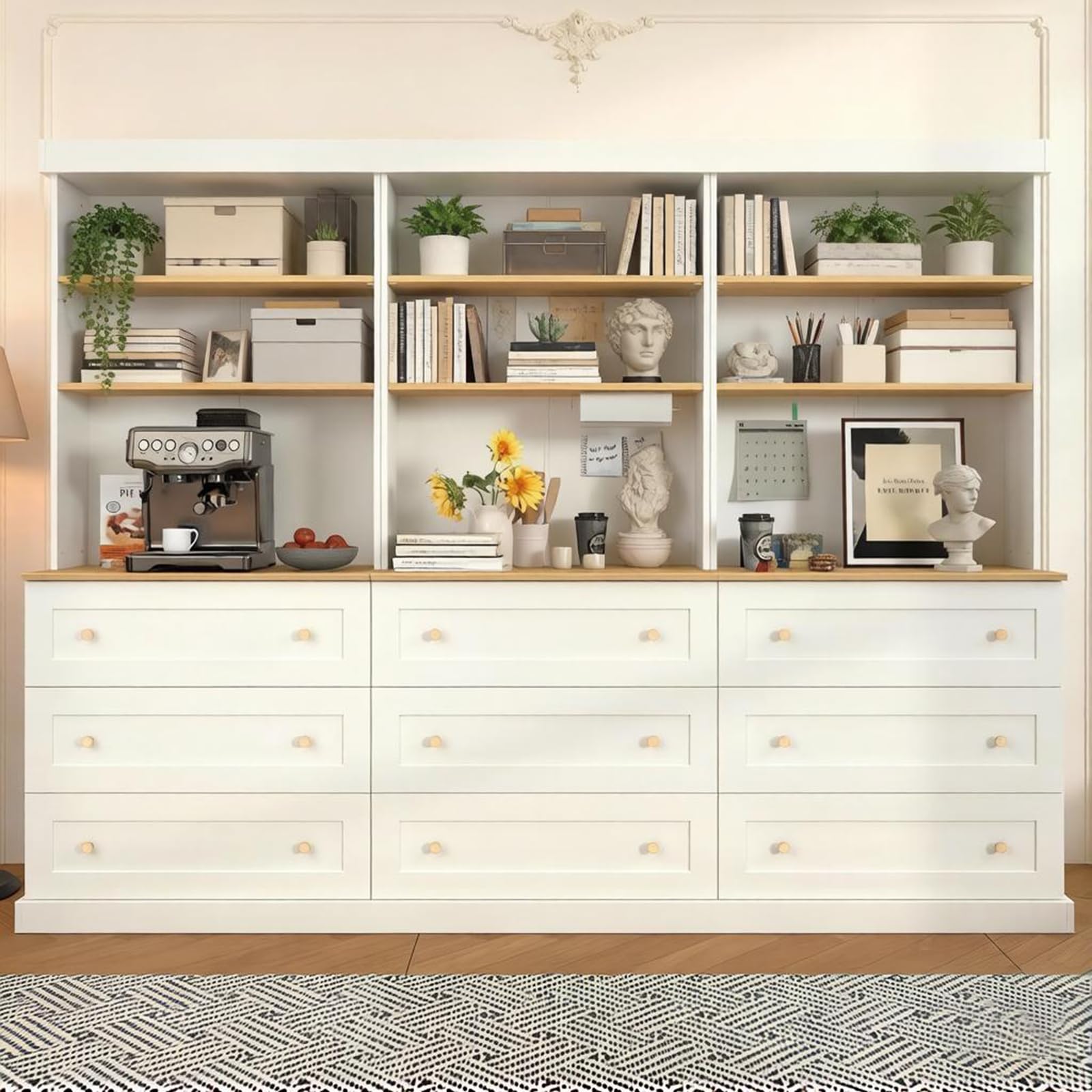 Vyre 71" Tall Modular Farmhouse Bookcases
