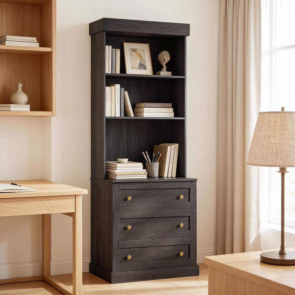 Vyre 71" Tall Modular Farmhouse Bookcases