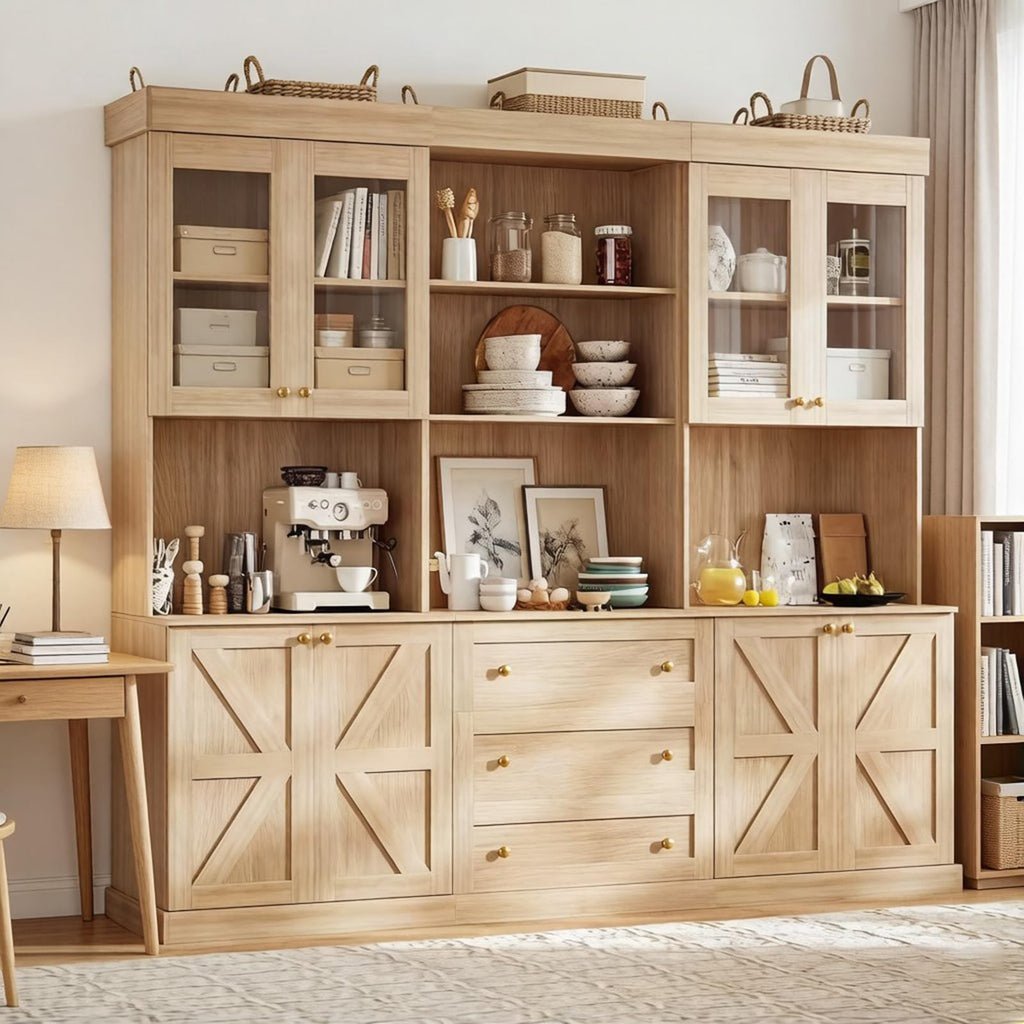 Vyre 71" Tall Modular Farmhouse Bookcases