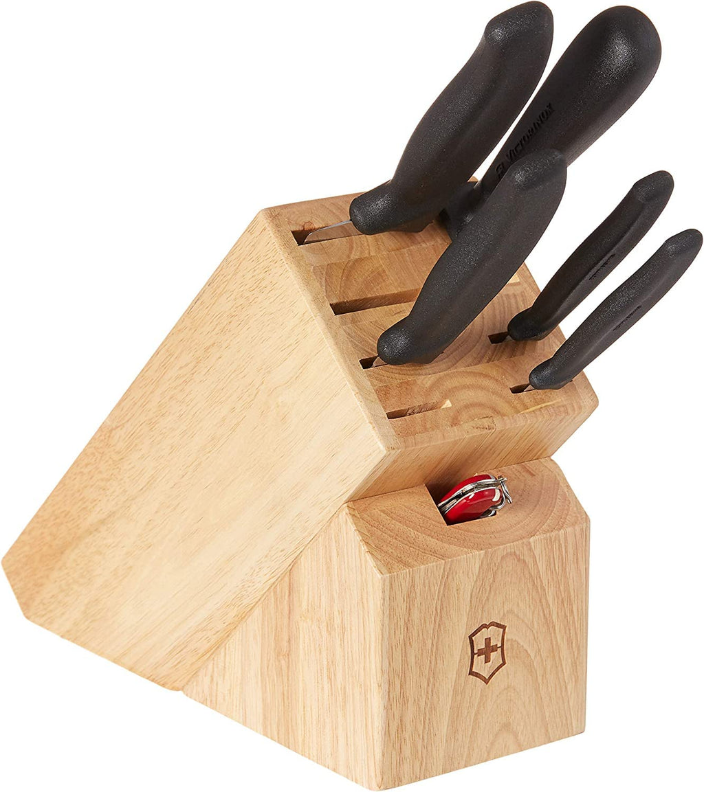 Victorinox 7-Piece Knife Set with Block, Rosewood Handles