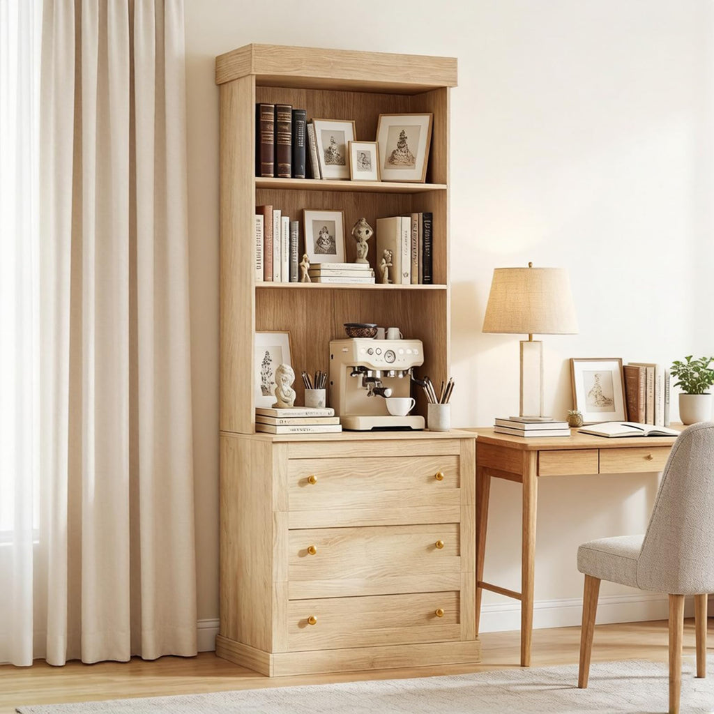 Vyre 71" Tall Modular Farmhouse Bookcases