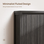 SICOTAS Fluted Sideboard Buffet Cabinet with Storage and Doors