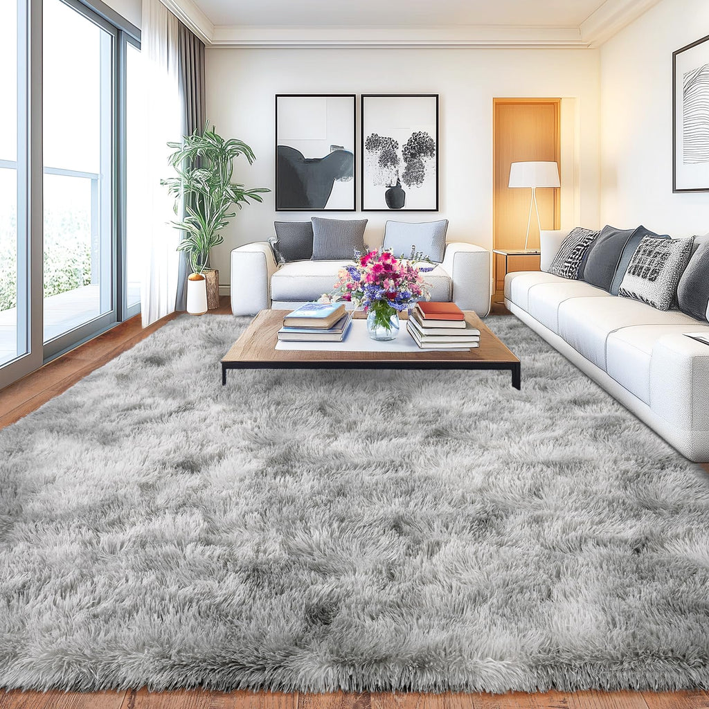 Fluffy Shaggy Area Rug, Soft High Pile, Non-Slip