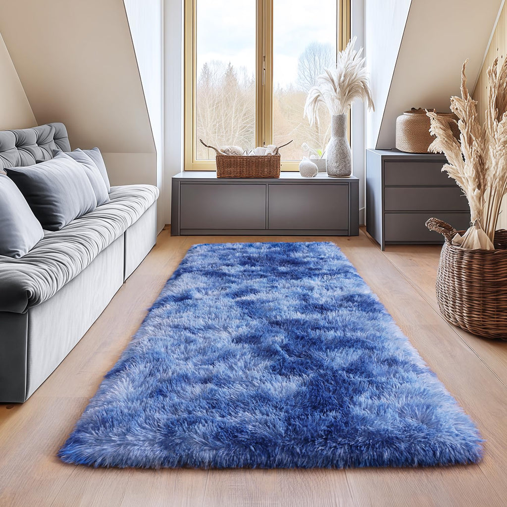 Fluffy Shaggy Area Rug, Soft High Pile, Non-Slip