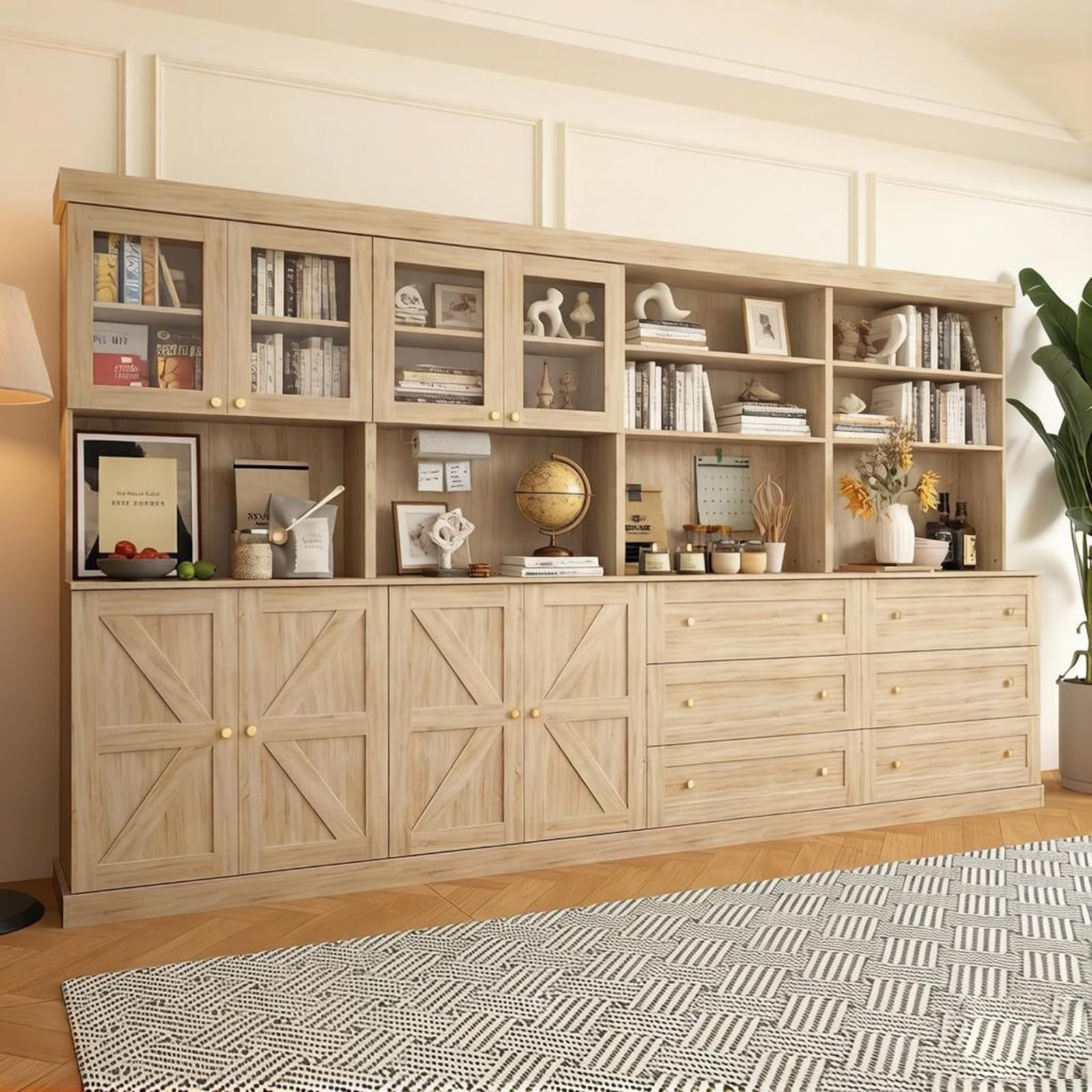 Vyre 71" Tall Modular Farmhouse Bookcases