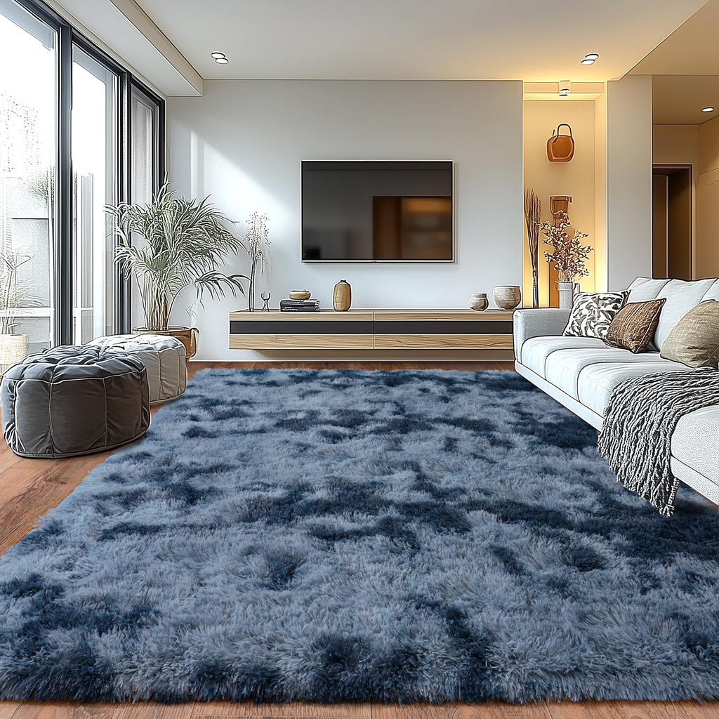 Fluffy Shaggy Area Rug, Soft High Pile, Non-Slip
