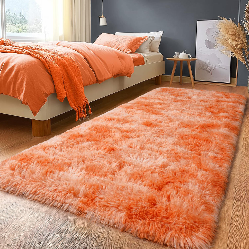 Fluffy Shaggy Area Rug, Soft High Pile, Non-Slip