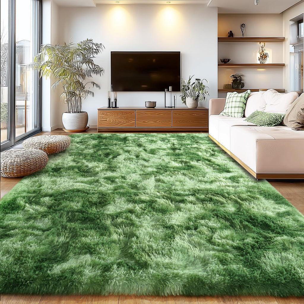 Fluffy Shaggy Area Rug, Soft High Pile, Non-Slip