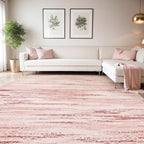 Machine Washable Abstract Area Rug, Non-Slip