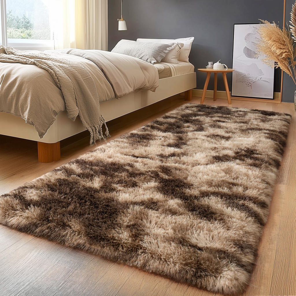 Fluffy Shaggy Area Rug, Soft High Pile, Non-Slip