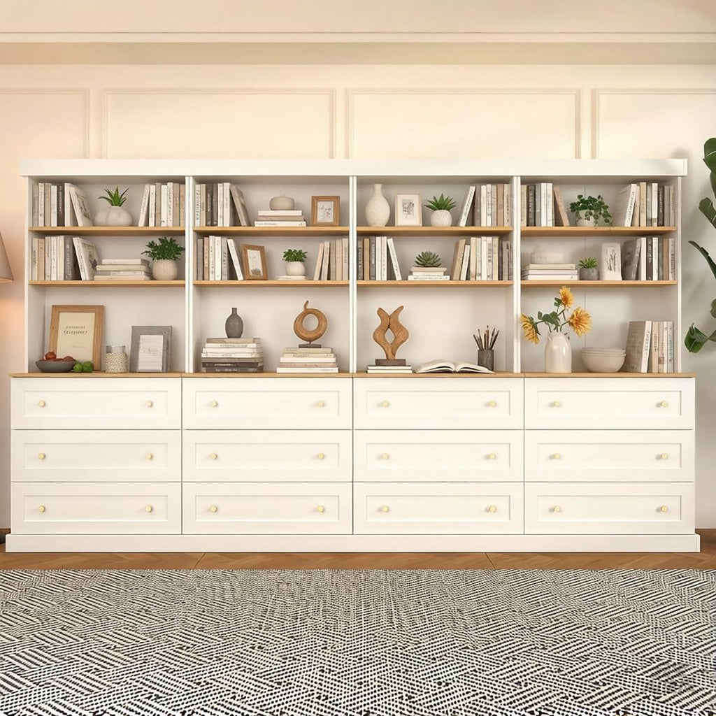 Vyre 71" Tall Modular Farmhouse Bookcases