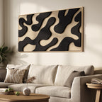 Framed 3D Textured Abstract Wall Art