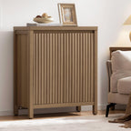 SICOTAS Fluted Sideboard Buffet Cabinet with Storage and Doors