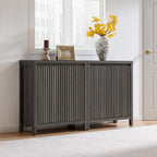 SICOTAS Fluted Sideboard Buffet Cabinet with Storage and Doors