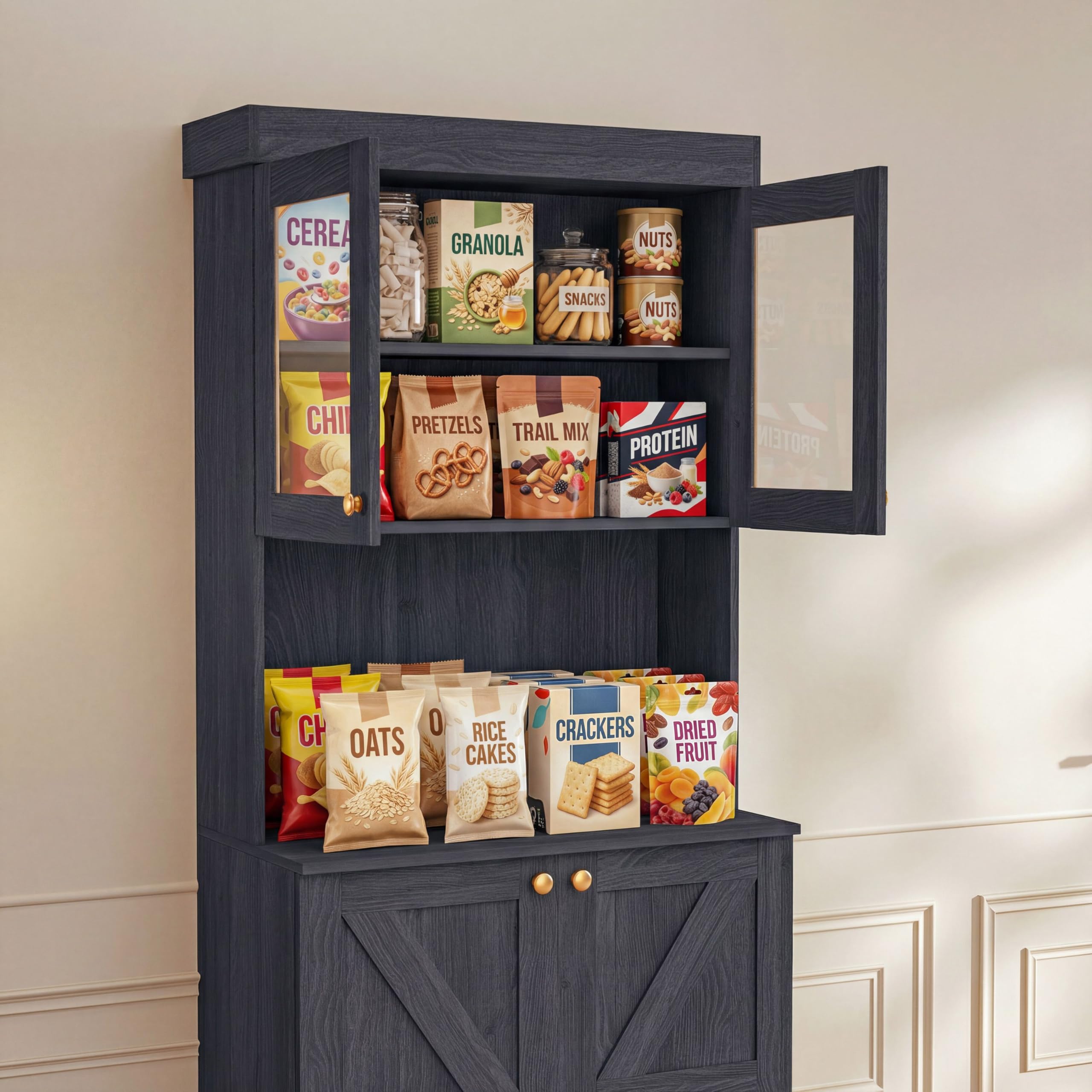 Vyre 71" Tall Modular Farmhouse Bookcases