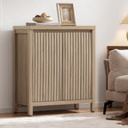 SICOTAS Fluted Sideboard Buffet Cabinet with Storage and Doors