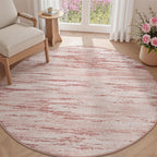 Machine Washable Abstract Area Rug, Non-Slip