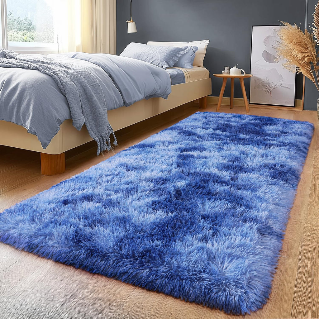 Fluffy Shaggy Area Rug, Soft High Pile, Non-Slip