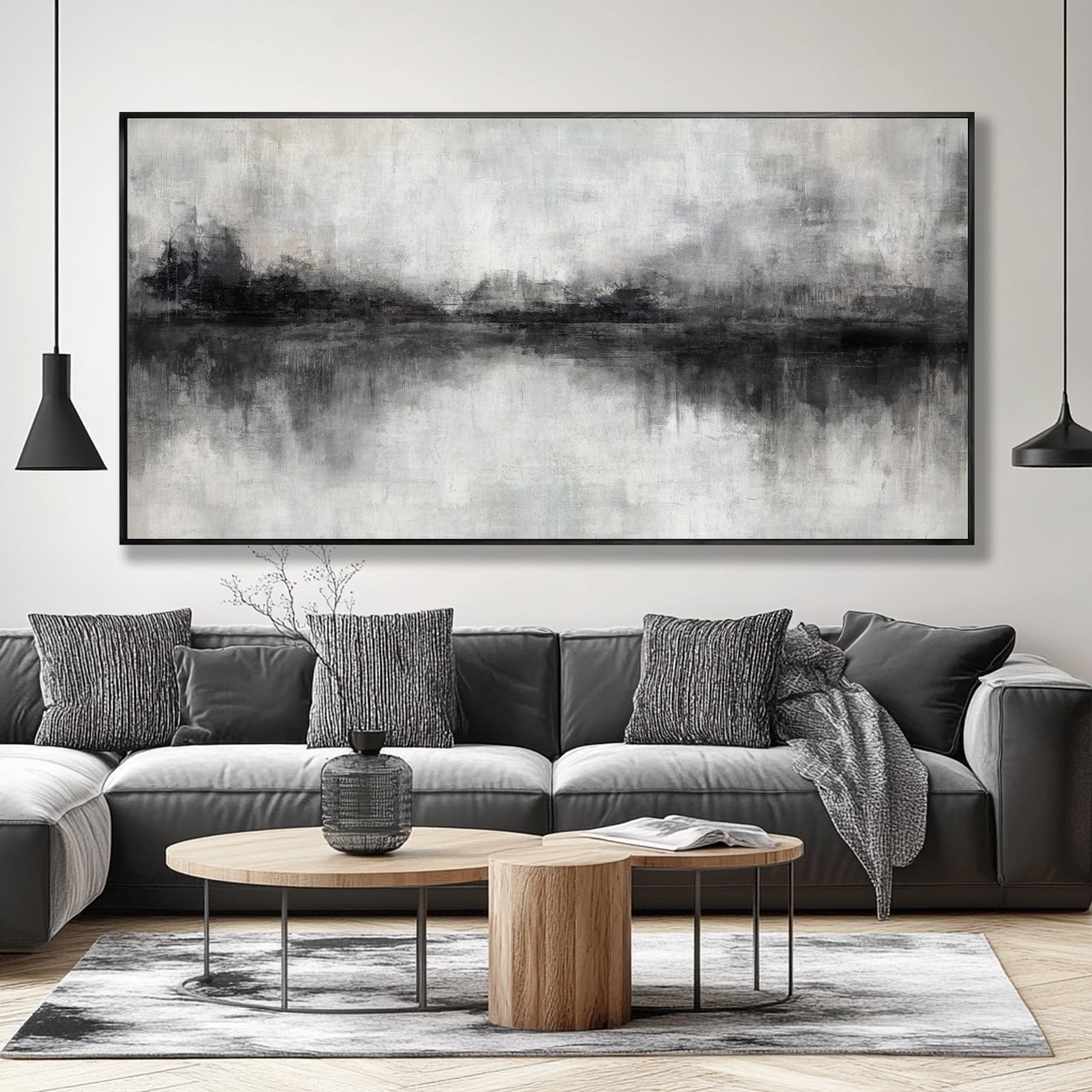 Gold Tree Abstract Canvas Wall Art, Framed Prints