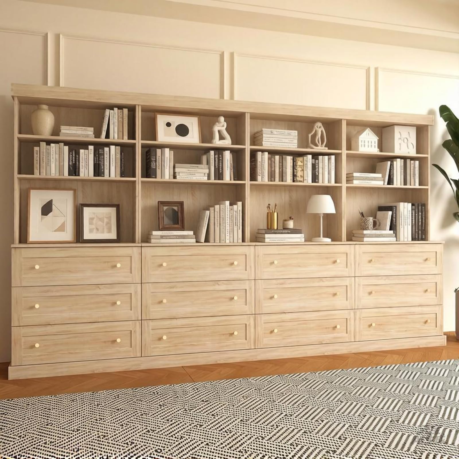 Vyre 71" Tall Modular Farmhouse Bookcases