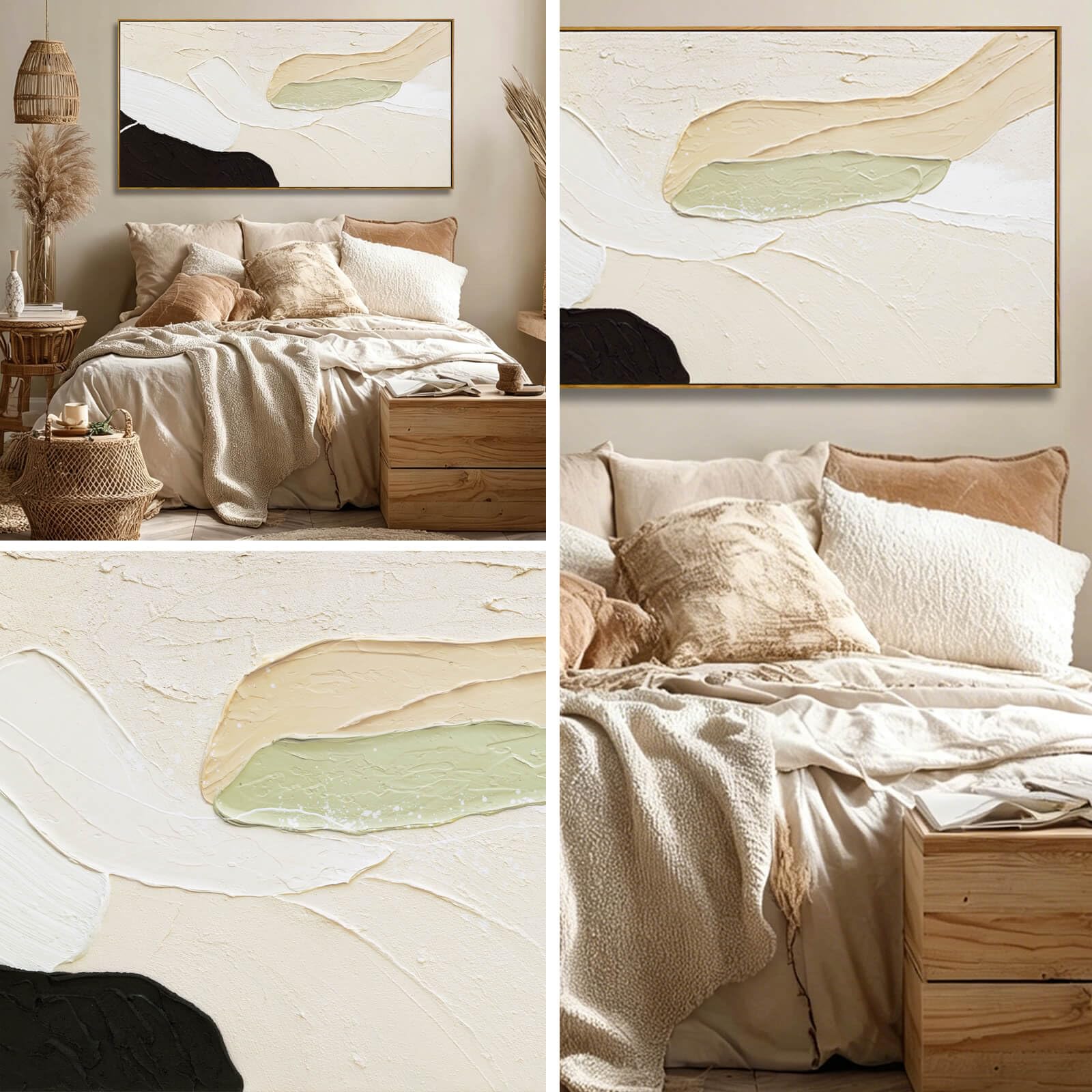 Abstract Fish Canvas Wall Art, Ocean-Themed Decor
