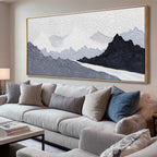 Abstract Fish Canvas Wall Art, Ocean-Themed Decor