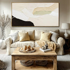 Abstract Fish Canvas Wall Art, Ocean-Themed Decor
