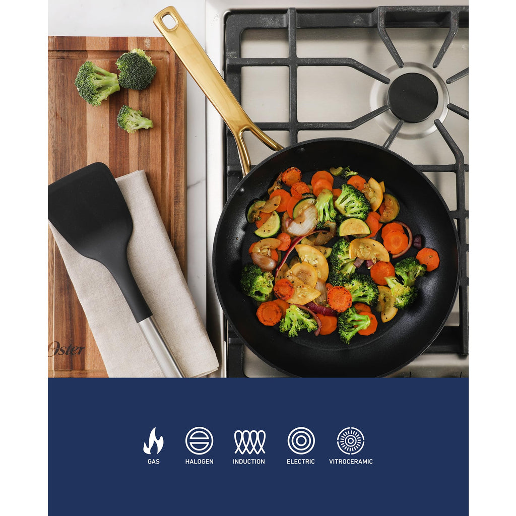 Aluminum Nonstick Ceramic Cookware Set, Induction Compatible