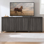 SICOTAS Fluted Sideboard Buffet Cabinet with Storage and Doors