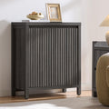SICOTAS Fluted Sideboard Buffet Cabinet with Storage and Doors