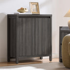 SICOTAS Fluted Sideboard Buffet Cabinet with Storage and Doors
