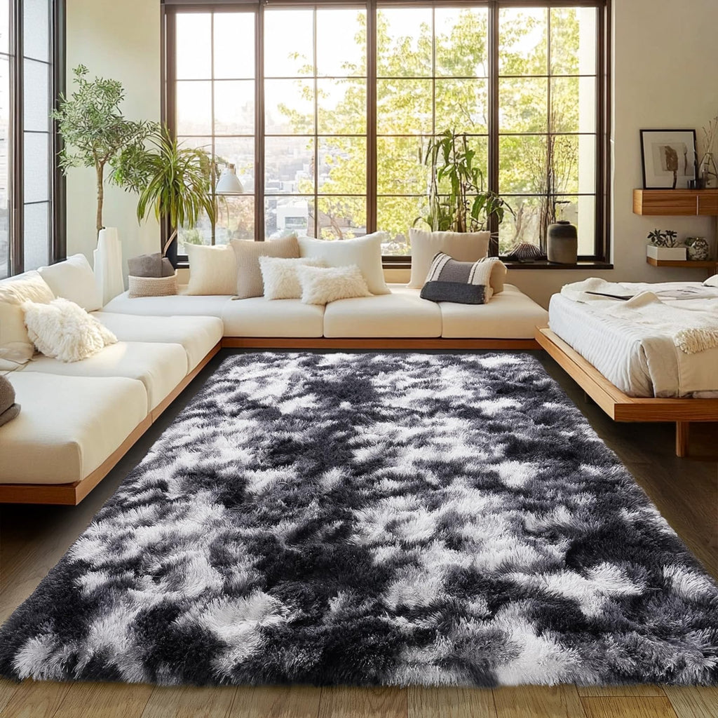 Fluffy Shaggy Area Rug, Soft High Pile, Non-Slip